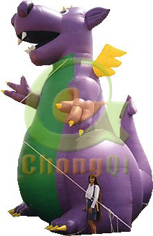 inflatable cartoon dragon